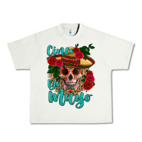 Pistachio cinco de mayo skull Urban Heavy Tee - HRA Design Shop