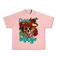 Salmon cinco de mayo skull Urban Heavy Tee - HRA Design Shop