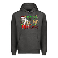 Charcoal Heather merry cluckin christmas Premium Hoodie - SublimationCraftShop