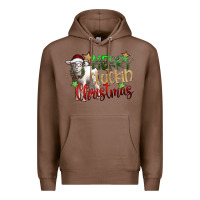 Chestnut merry cluckin christmas Premium Hoodie - SublimationCraftShop