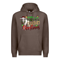 Coffee merry cluckin christmas Premium Hoodie - SublimationCraftShop