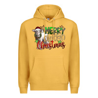 Mustard merry cluckin christmas Premium Hoodie - SublimationCraftShop