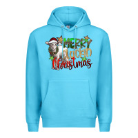 Ocean Blue merry cluckin christmas Premium Hoodie - SublimationCraftShop