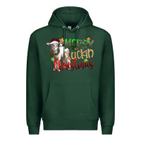 Sports Green merry cluckin christmas Premium Hoodie - SublimationCraftShop
