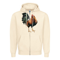 Sandshell American Game Rooster Zipper Hoodie - LillyAllenDesigns