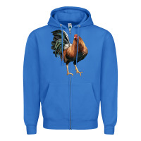 True Royal American Game Rooster Zipper Hoodie - LillyAllenDesigns