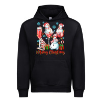 Merry Christmas Wine Glasses Urban Hoodie | Teevron