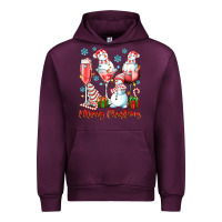 Mauve Wine merry christmas wine glasses Urban Hoodie - texasbilliewilder