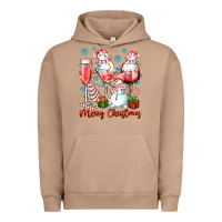 Pigment Burro merry christmas wine glasses Urban Hoodie - texasbilliewilder
