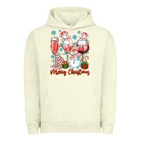 Pigment Pistachio merry christmas wine glasses Urban Hoodie - texasbilliewilder