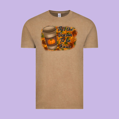 Tis The Season To Be Basic Vintage Tee Designed By Racoondesign