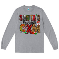 Heather Grey santa's favorite cxm Long Sleeve Tee - Jasminsmagicworld