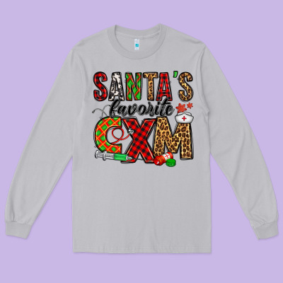 Santa's Favorite Cxm Long Sleeve Tee Designed By Jasminsmagicworld