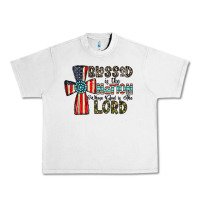 Lunar Rock blessed İs the nation whose god is the lord Urban Heavy Tee - CowhideDigitalArt