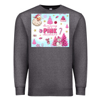 Charcoal Heather dreaming of a pink christmas Premium Sweatshirt - MaliasSmallBusiness