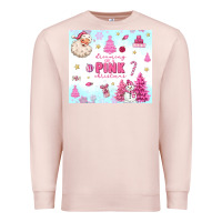 Pale Pink dreaming of a pink christmas Premium Sweatshirt - MaliasSmallBusiness