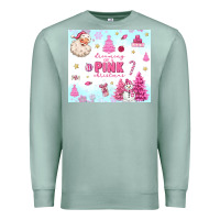 Seafoam dreaming of a pink christmas Premium Sweatshirt - MaliasSmallBusiness