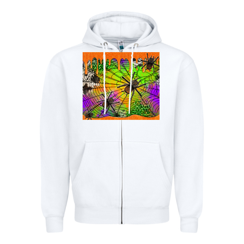 Spiders Halloween Tumbler Zipper Hoodie by Jasminsmagicworld | Teevron