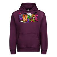 Mauve Wine Nurse Halloween Urban Hoodie - NancyCooperArtShop