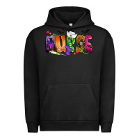Pigment Black Nurse Halloween Urban Hoodie - NancyCooperArtShop