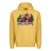 Antique Gold Merry Christmas Premium Hoodie - SublimationCraftShop