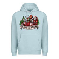Blue Mist Merry Christmas Premium Hoodie - SublimationCraftShop