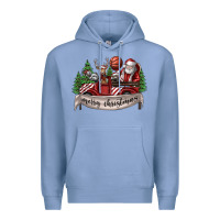 Colony Blue Merry Christmas Premium Hoodie - SublimationCraftShop