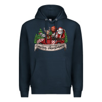 Navy Merry Christmas Premium Hoodie - SublimationCraftShop