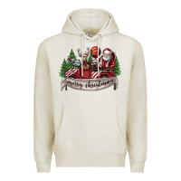 Oatmeal Heather Merry Christmas Premium Hoodie - SublimationCraftShop