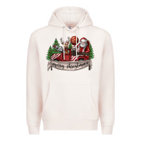 Pale Pink Merry Christmas Premium Hoodie - SublimationCraftShop