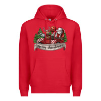 Red Merry Christmas Premium Hoodie - SublimationCraftShop