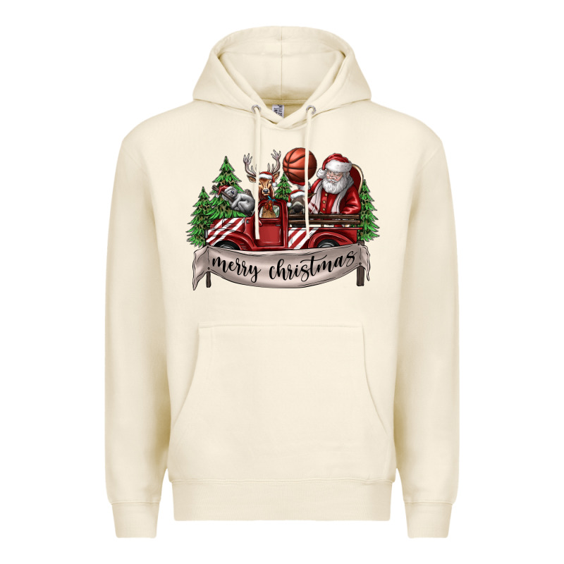 Merry Christmas Premium Hoodie by SublimationCraftShop | Teevron