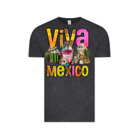 Vintage Black viva mexico mexican coffee cups Vintage Tee - FaDigitalArtStudio