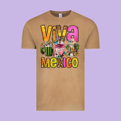 Viva Mexico Mexican Coffee Cups Vintage Tee Designed By Fadigitalartstudio