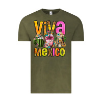 Vintage Olive viva mexico mexican coffee cups Vintage Tee - FaDigitalArtStudio
