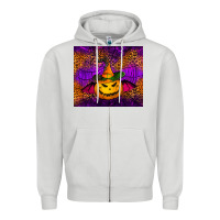 Dove Grey halloween jack o'lantern tumbler Zipper Hoodie - Jasminsmagicworld
