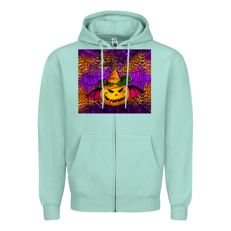 Halloween Jack O'lantern Tumbler Zipper Hoodie by Jasminsmagicworld | Teevron