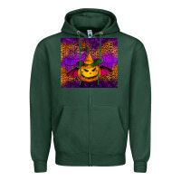 Sports Green halloween jack o'lantern tumbler Zipper Hoodie - Jasminsmagicworld