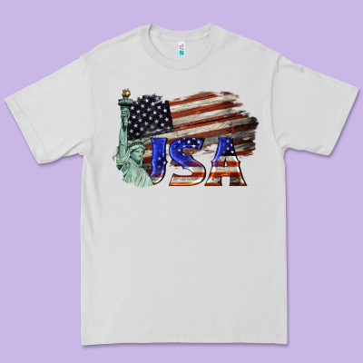 Usa  Statue Of Liberty Premium Tee Designed By Barkaloodesign