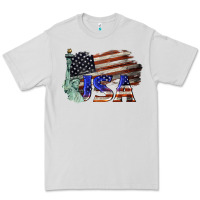 Dove Grey usa  statue of liberty Premium Tee - BarkalooDesign