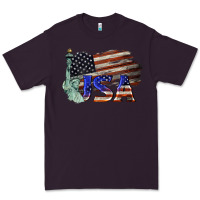 Plum usa  statue of liberty Premium Tee - BarkalooDesign