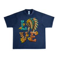 Navy love indian headdress Urban Heavy Tee - HRA Design Shop