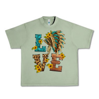 Oil Green love indian headdress Urban Heavy Tee - HRA Design Shop