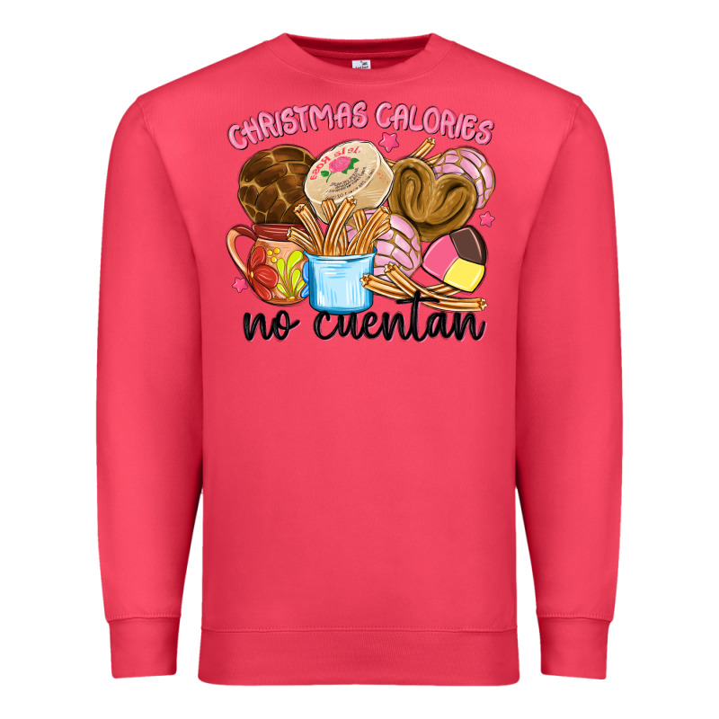 Christmas Calories No Cuentan Premium Sweatshirt by MaliasSmallBusiness | Teevron