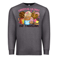 Charcoal Heather christmas calories no cuentan Premium Sweatshirt - MaliasSmallBusiness