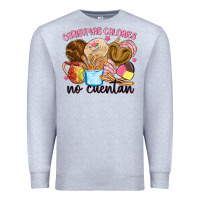 Heather Grey christmas calories no cuentan Premium Sweatshirt - MaliasSmallBusiness
