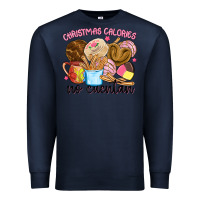 Navy christmas calories no cuentan Premium Sweatshirt - MaliasSmallBusiness
