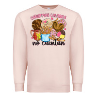 Pale Pink christmas calories no cuentan Premium Sweatshirt - MaliasSmallBusiness