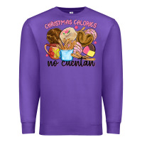 Purple christmas calories no cuentan Premium Sweatshirt - MaliasSmallBusiness