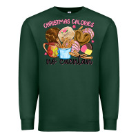 Sports Green christmas calories no cuentan Premium Sweatshirt - MaliasSmallBusiness